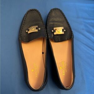 Kate Spade New York Carmen Loafers Gold Spade logo. Round toe. Gently used.